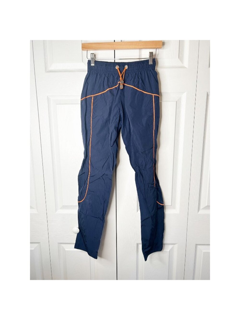 Mira Mikati Navy Blue Orange Colored Piping Joggers Women's Size 36 (US 4)